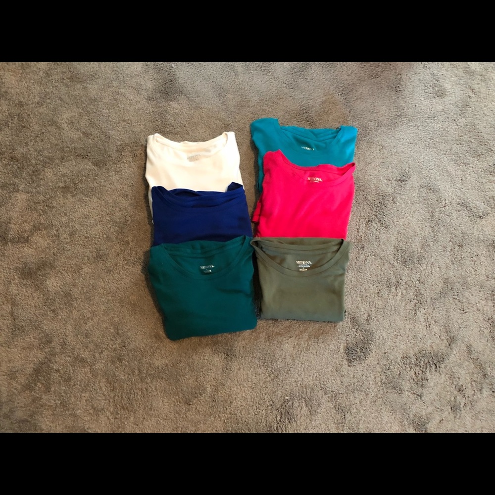 Lot of 6 Merona Long sleeve tops